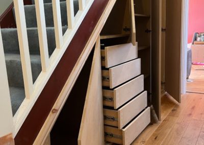 Bespoke Understairs Storage Open | Taylor PM Services
